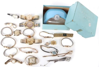 GOLD-FILLED & PLATED WATCHES-SCRAP OR REPAIR (23)