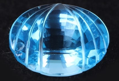 12.35CT GENUINE LOOSE FANCY OVAL-CUT BLUE SAPPHIRE