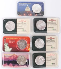 FINE SILVER MS AMERICAN EAGLES LITTLETON COA - (7)