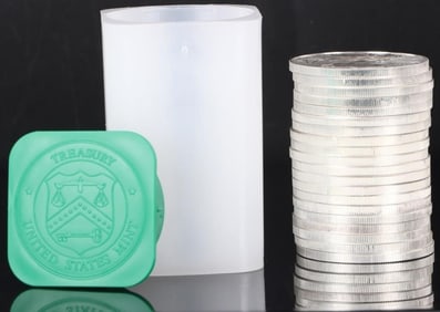 FINE SILVER ROLL OF 20 AMERICAN EAGLES U.S. TREAS