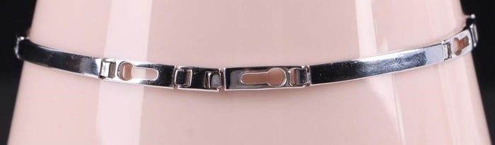 18K WHITE GOLD RONCO DESIGNER LADIES BRACELET