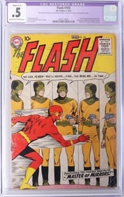 FLASH #105 CGC 0.5 RESTORED 1ST SILVER AGE FLASH