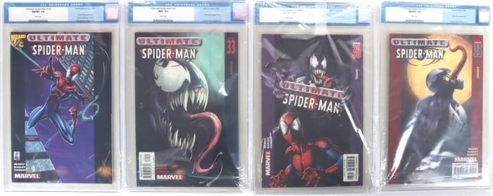 ULTIMATE SPIDER-MAN CGC GRADED COMIC BOOKS