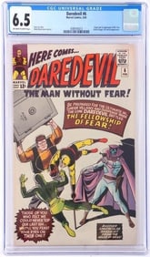 DAREDEVIL# 6 CGC 6.5 - ORIGIN & 1ST APP. MR. FEAR