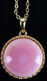 RARE GENUINE16.0MM PINK CONCH PEARL NECKLACE