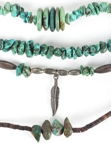 CHUNKY TURQUOISE STERLING SOUTHWEST NECKLACES