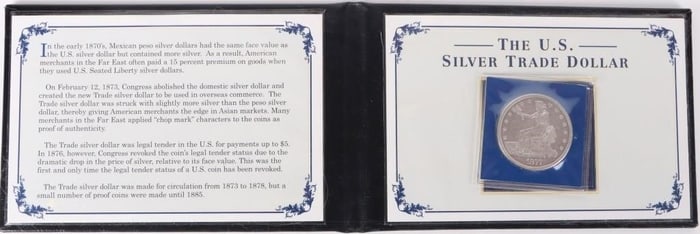 1877 S 90% SILVER LADY LIBERTY TRADE DOLLAR