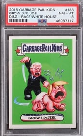 TOPPS PSA 8 GARBAGE PAIL KIDS GROW UP JOE CARD