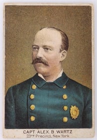 CAPTAIN ALEX B. WARTZ ANTIQUE TOBACCO CARD
