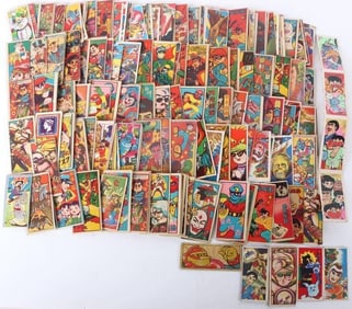 LARGE COLLECTION OF VINTAGE JAPANESE MENKO CARDS