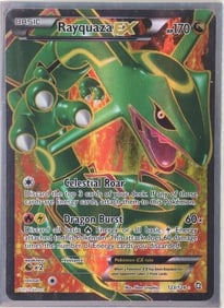 NM+ POKEMON TCG RAYQUAZA EX ULTRA RARE 123/124