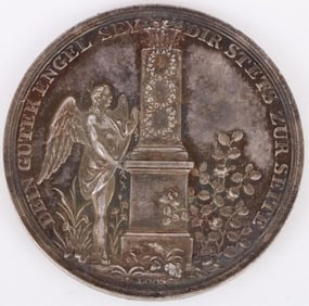 1840 BEREAVEMENT MEDAL LOOS COMPANY MINT