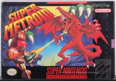 SUPER METROID SNES COMPLETE IN BOX NINTENDO