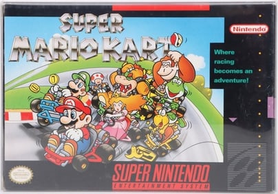 SUPER MARIO KART SNES IN ORIGINAL BOX NINTENDO