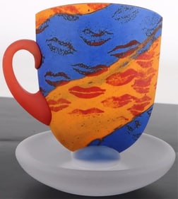 KOSTA BODA KJELL ENGMAN ART GLASS TEACUP