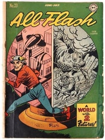 ALL-FLASH #23 A WORLD WITH 2 FUTURES! 10Â? COMIC