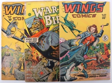 ASSORTED GOLDEN AGE COMIC BOOKS - (3)