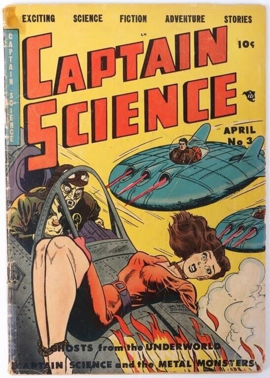 CAPTAIN SCIENCE #3 1951 GOLDEN AGE COMIC PRE-CODE (1 of 5)