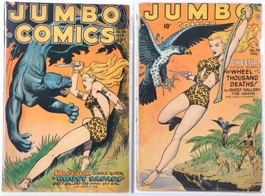 JUMBO COMICS #94 & #96 GOLDEN AGE COMIC BOOKS