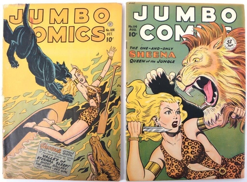 JUMBO COMICS #104 & #114 GOLDEN AGE COMIC BOOKS (1 of 7)