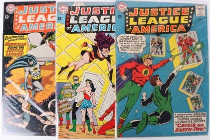 JUSTICE LEAGUE SILVER AGE #22, 23, 31 HAWKMAN