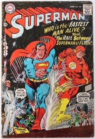 SUPERMAN #199 FIRST RACE B/T SUPERMAN & THE FLASH