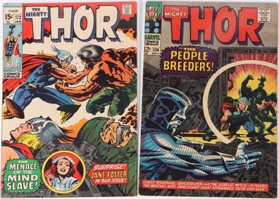 THOR SILVER AGE #134 & 172 HIGH EVOLUTIONARY