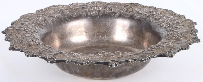 STERLING SILVER S KIRK & SON INC REPOUSSE BOWL