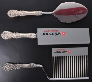 FRANCIS I REED & BARTON 0.925 SILVER CAKE SET