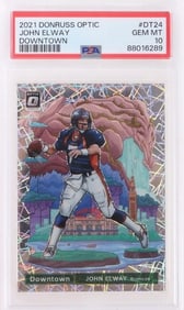 2021 DONRUSS OPTIC JOHN ELWAY DOWNTOWN DT24 PSA 10