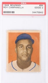 1949 BOWMAN ROY CAMPANELLA #84 BASEBALL PSA 2
