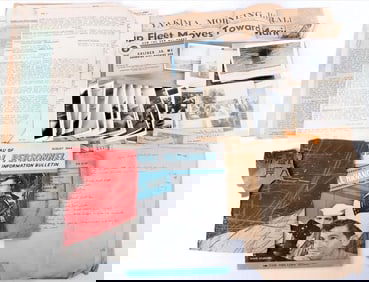 WW2 JAPANESE AIRCRAFT SKIN (2) & SAIPAN MEMOS