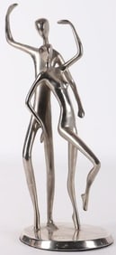 DANZA SILVER PLATED BRONZE STATUE 1/75 ALMANZOR