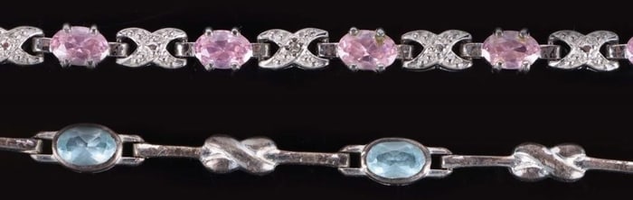 GENUINE TOPAZ STERLING SILVER LADIES BRACELETS