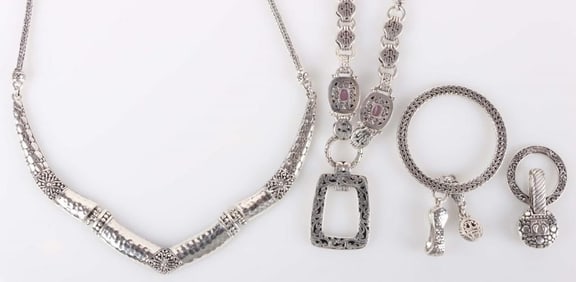 SARDA DESIGNER JEWELRY SET PENANTS & NECKLACES(4)