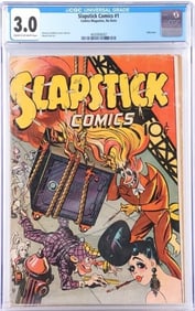 SLAPSTICK COMICS #1 CGC 3.0 GOLDEN AGE COMIC
