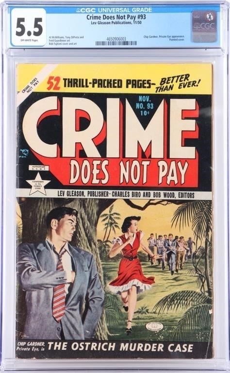 CRIME DOES NOT PAY #93 CGC 5.5 GOLDEN AGE COMIC (1 of 4)