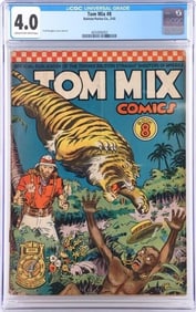 TOM MIX #8 CGC 4.0 GOLDEN AGE COMIC