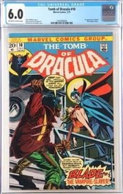 TOMB OF DRACULA #10 1ST APP BLADE CGC 6.0