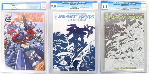 TRANSFORMERS GEN 1 AND BEAST WARS COMICS CGC 9.8