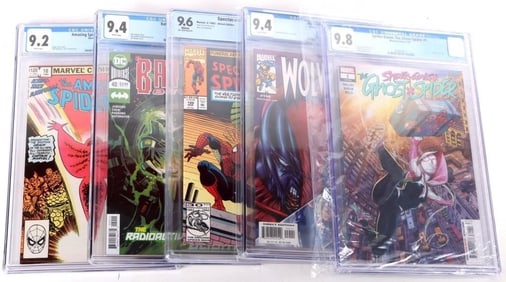 GRADED MARVEL & DC COMICS LOT OF 5