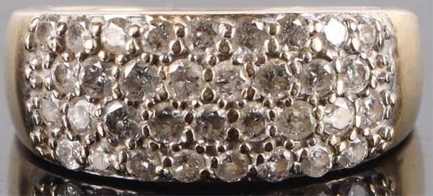 0.68CTW 14K YELLOW GOLD LADIES RING W/ DIAMONDS