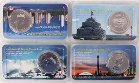 FINE SILVER MS FOREIGN COINAGE LITTLETON COA - (4)