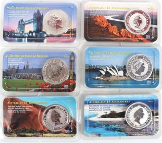 FINE SILVER MS AUSTRALIA/ BRIT LITTLETON COA - (6)