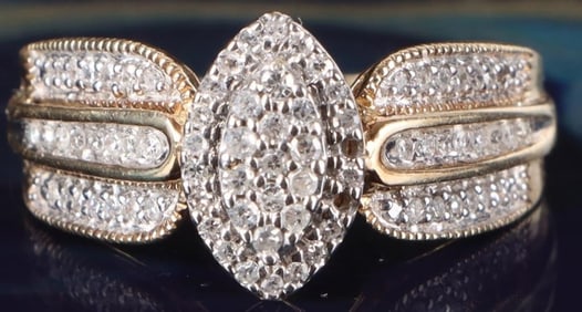 MARQUISE DIAMOND HALO ENGAGEMENT RING