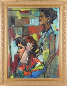 AFTER BEUFORD DELANEY (1901-1979) OIL PORTRAIT