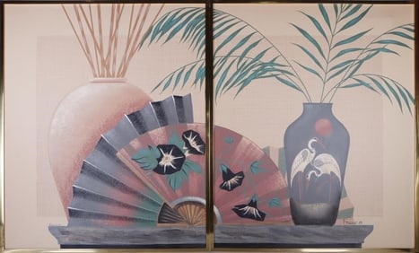 MCM FRANCO LARGE CANVAS ORIGINAL OIL PAINTINGS