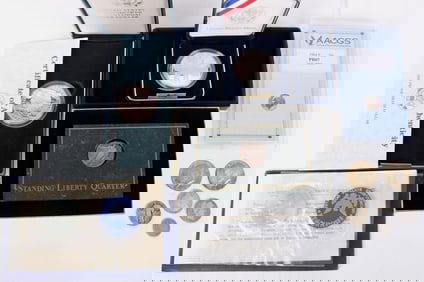 ASSORTED 90% SILVER U.S. COINAGE - (11)