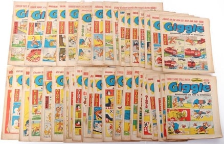 1960'S GREAT BRITAIN GIGGLE COMIC BOOK COLLECTION