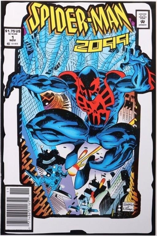 NM+ SPIDERMAN 2099 #1 SECOND PRINTING WHITE BORDER (1 of 5)